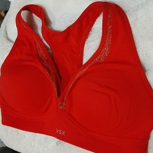 Victoria's Secret Sexy Sport Bra 36C Red Pushup